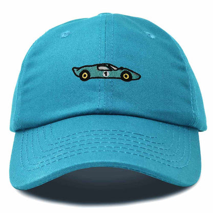 Dalix Grand Touring Embroidered Cap Cotton Baseball Summer Cool Dad Hat Mens in Teal