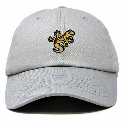 Dalix Gecko Cap Embroidered Mens Cotton Dad Hat Baseball Hat in Gray