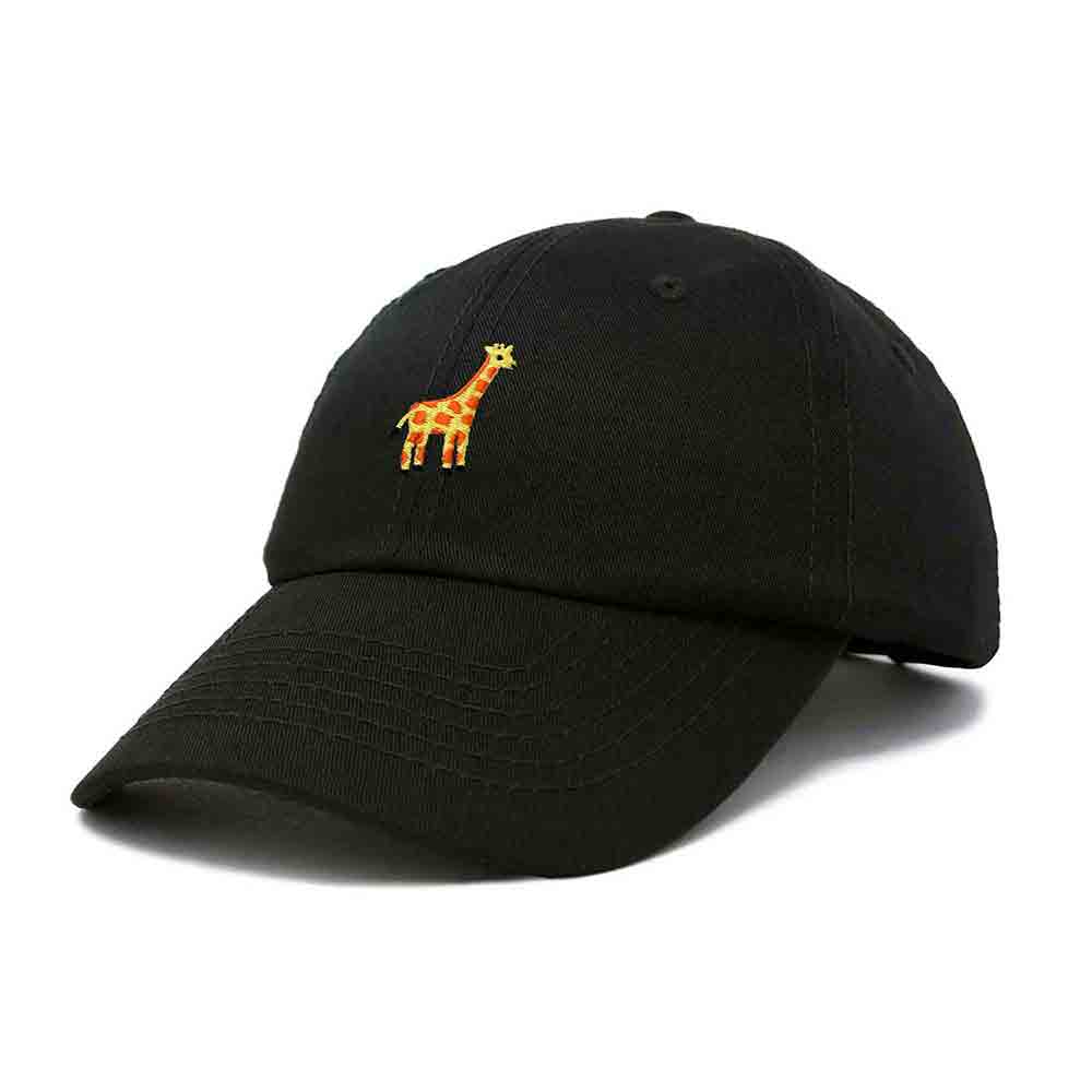 Dalix Giraffe Embroidered Dad Hat Cotton Baseball Cap Women in Gold