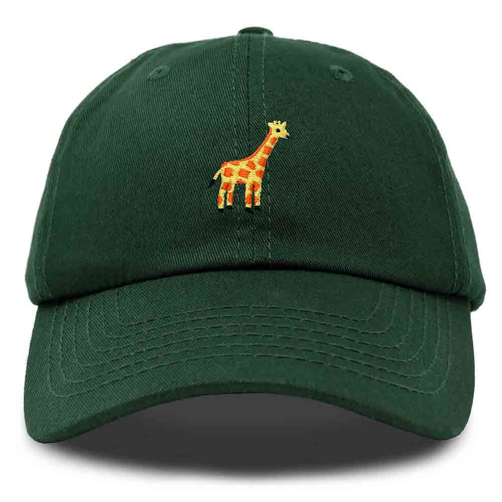 Dalix Giraffe Embroidered Dad Hat Cotton Baseball Cap Women in Yellow