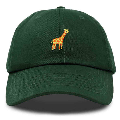 Dalix Giraffe Embroidered Dad Hat Cotton Baseball Cap Women in Yellow
