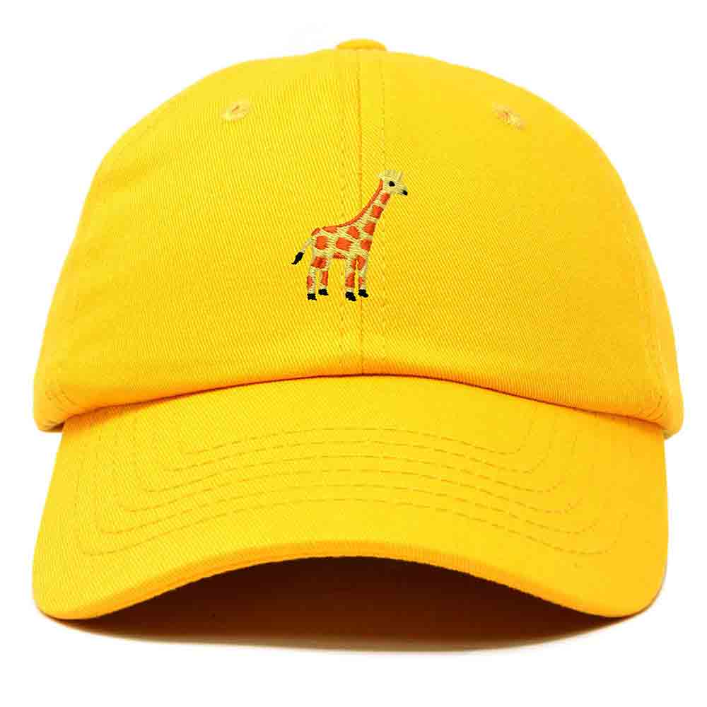 Dalix Giraffe Embroidered Dad Hat Cotton Baseball Cap Women in Royal Blue