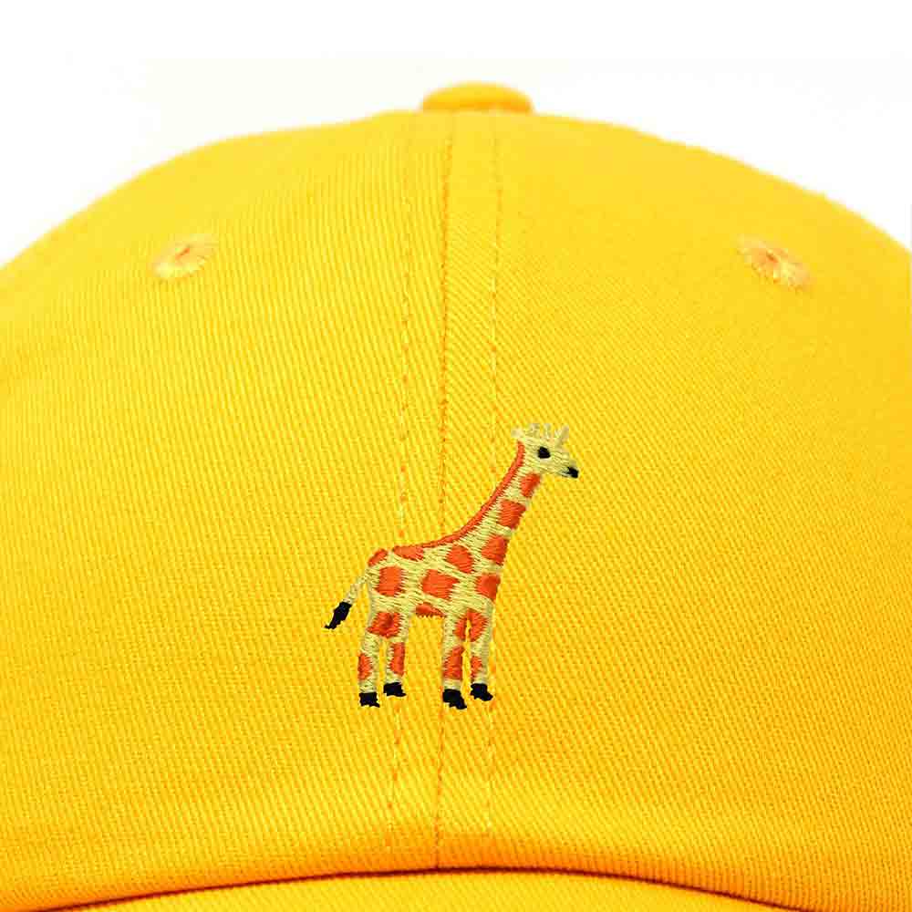Dalix Giraffe Embroidered Dad Hat Cotton Baseball Cap Women in Teal