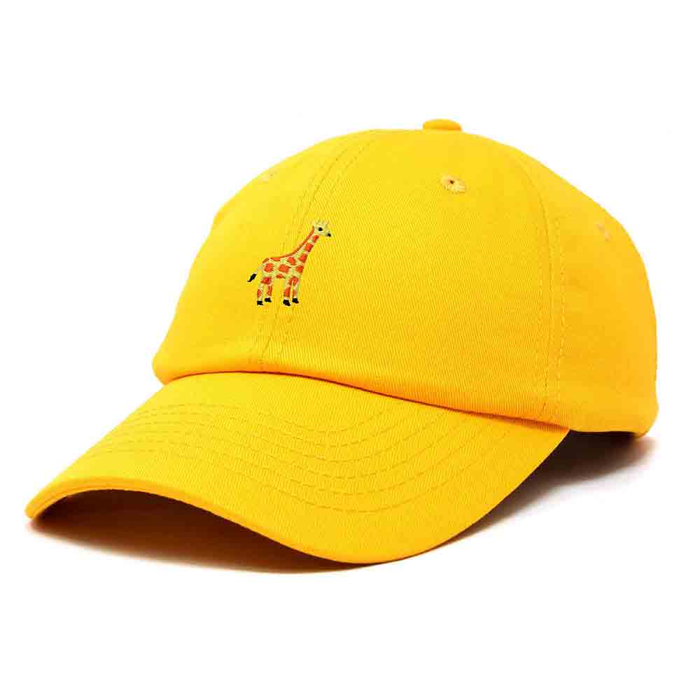 Dalix Giraffe Embroidered Dad Hat Cotton Baseball Cap Women in Washed Navy Blue