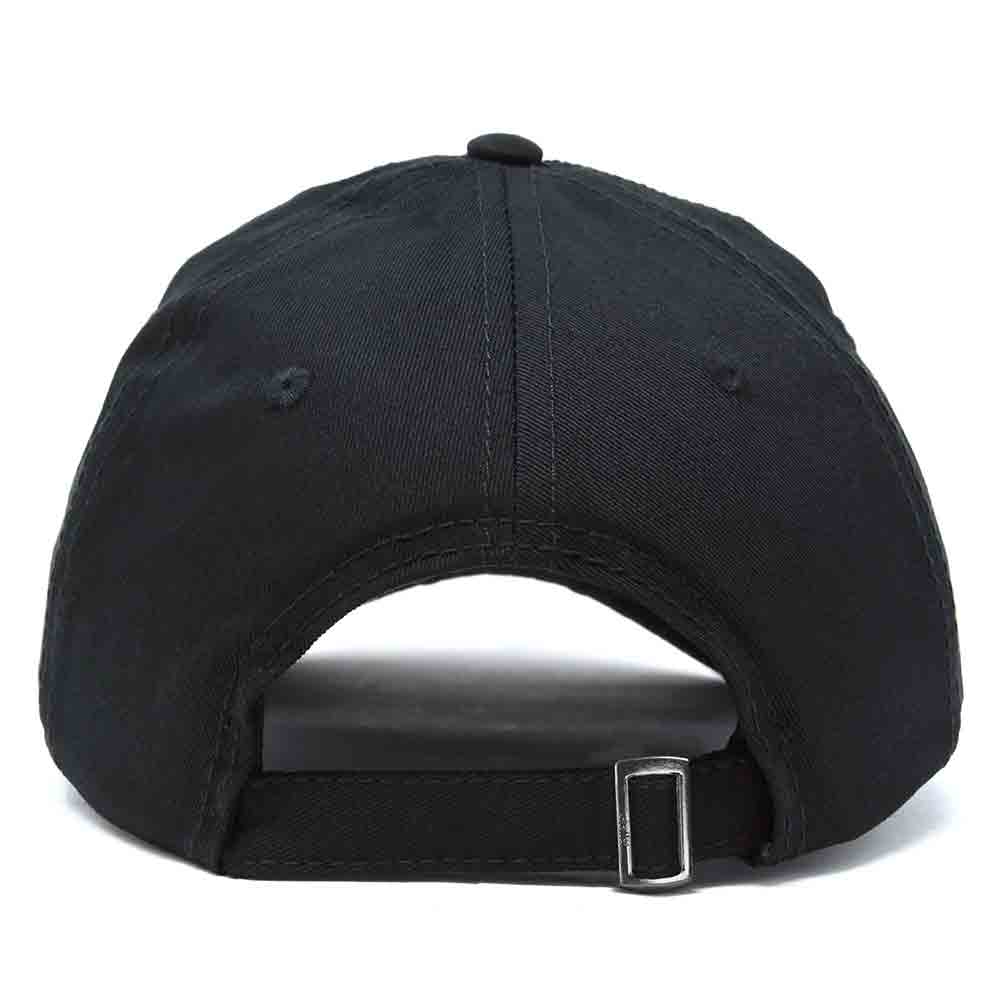 Dalix Hot Dog Embroidered Cap Cotton Baseball Summer Cool Dad Hat Mens in Black