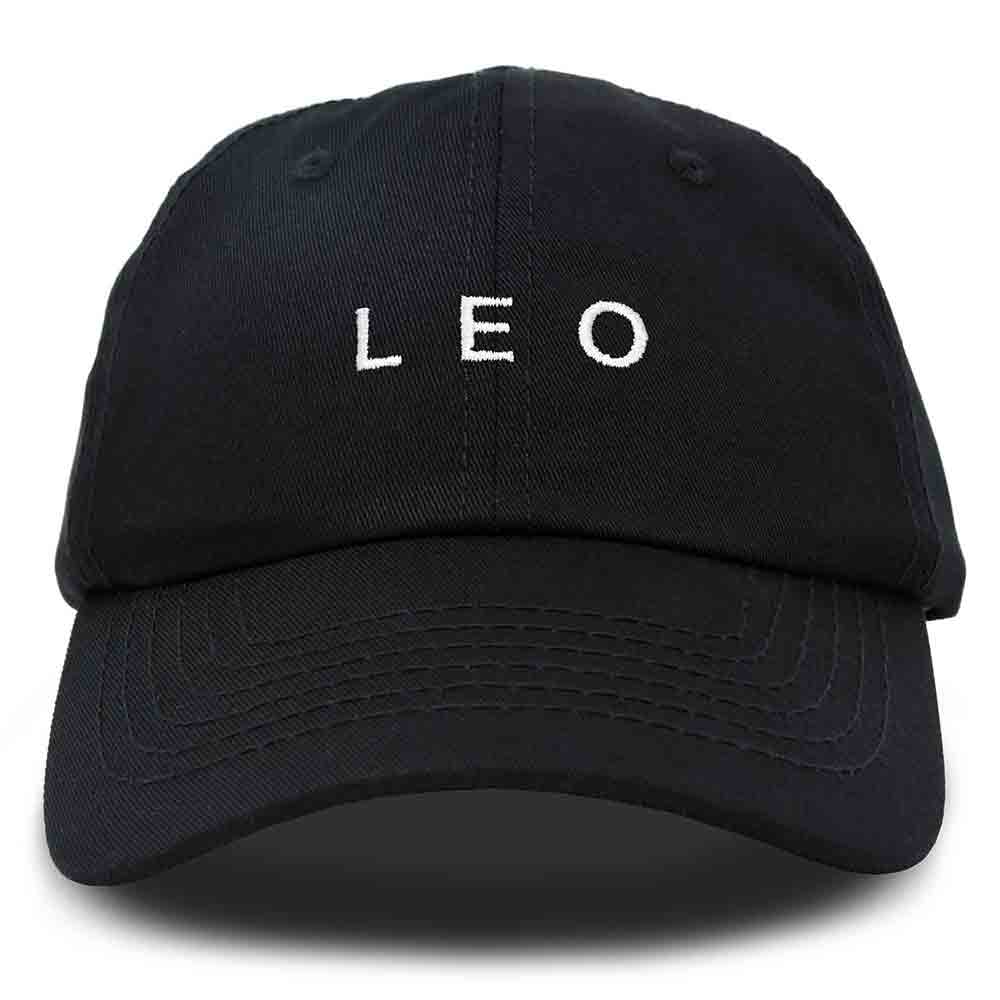 Dalix Leo Dad Hat Embroidered Zodiac Astrology Cotton Baseball Cap in Beige