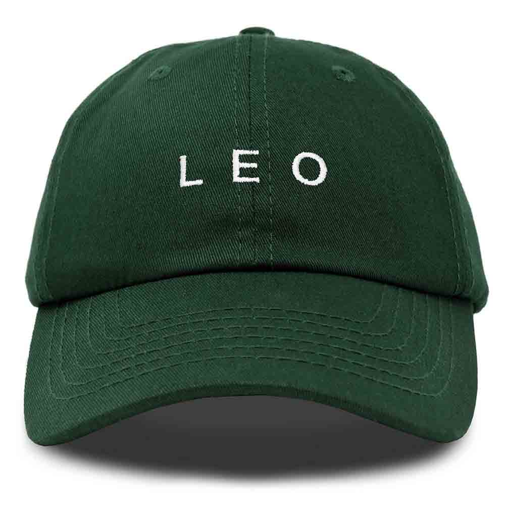 Dalix Leo Dad Hat Embroidered Zodiac Astrology Cotton Baseball Cap in Yellow
