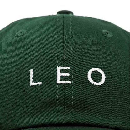Dalix Leo Dad Hat Embroidered Zodiac Astrology Cotton Baseball Cap in Navy Blue