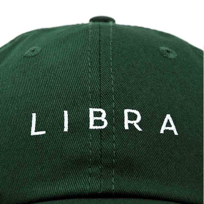 Dalix Libra Dad Hat Embroidered Zodiac Astrology Cotton Baseball Cap in Navy Blue