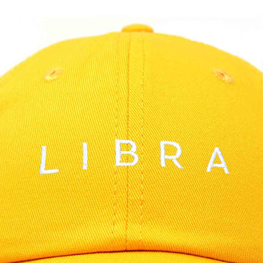 Dalix Libra Dad Hat Embroidered Zodiac Astrology Cotton Baseball Cap in Teal