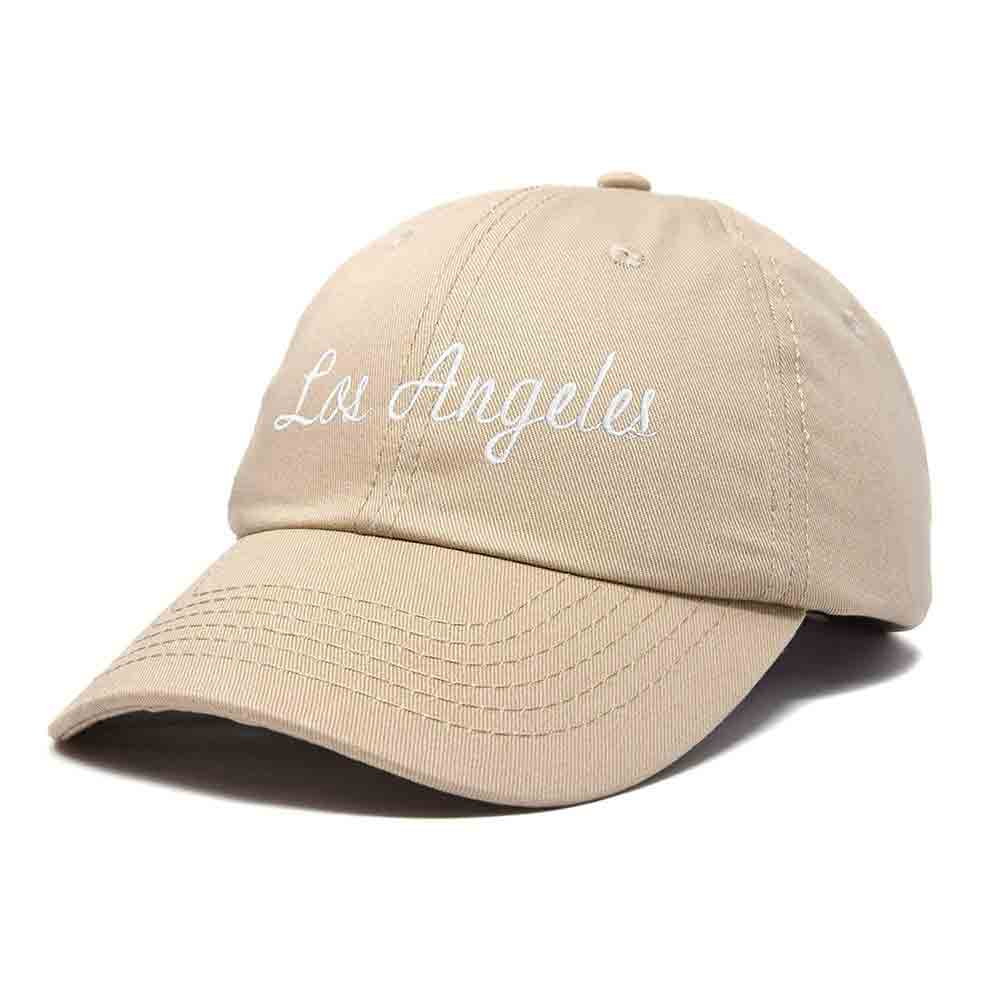 Dalix Los Angeles Embroidered Cotton Dad Cap Summer LA Baseball Hat