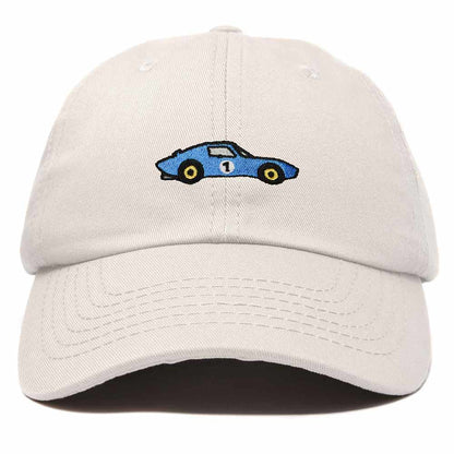 Dalix Muscle Car Embroidered Cap Cotton Baseball Summer Cool Dad Hat Mens in Beige