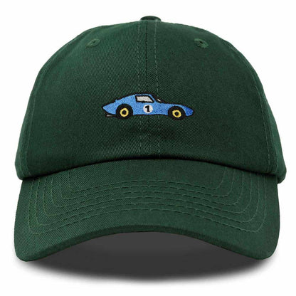 Dalix Muscle Car Embroidered Cap Cotton Baseball Summer Cool Dad Hat Mens in Dark Green