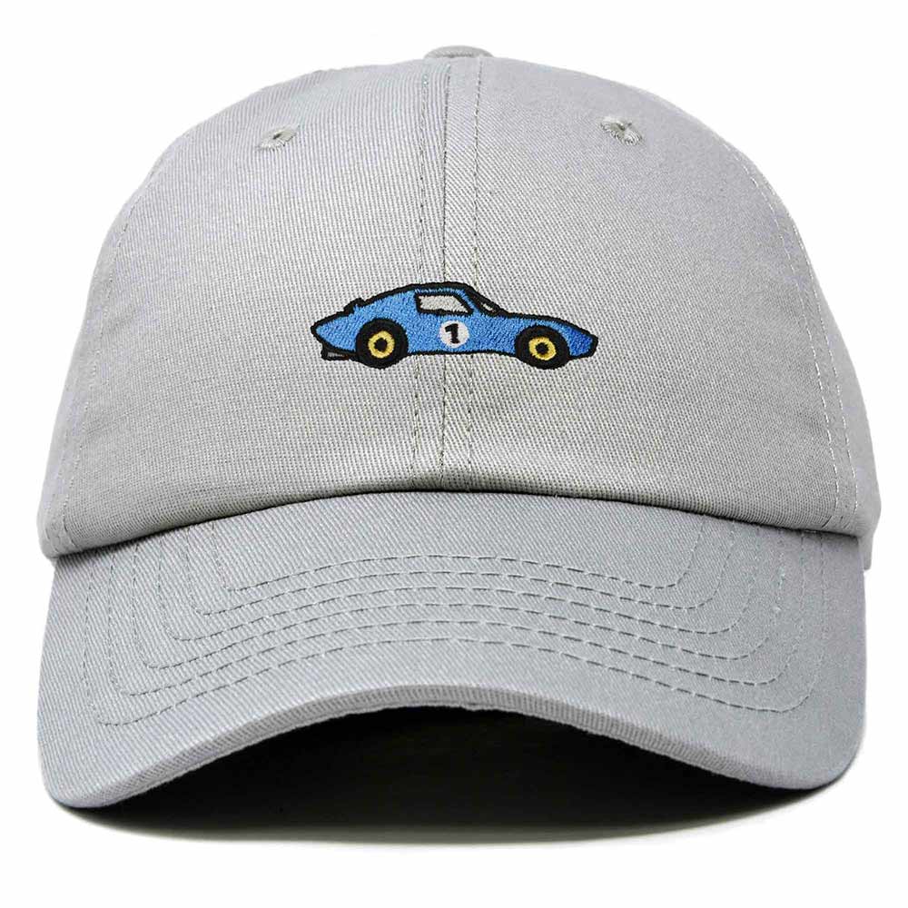 Dalix Muscle Car Embroidered Cap Cotton Baseball Summer Cool Dad Hat Mens in Gray