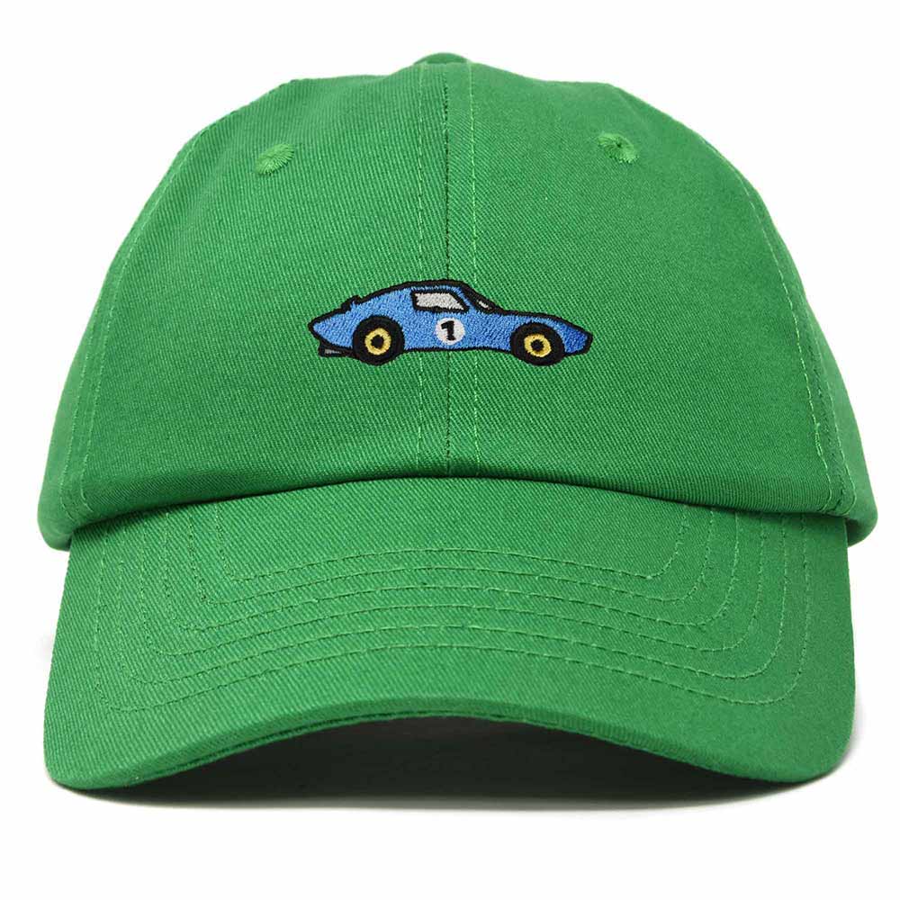 Dalix Muscle Car Embroidered Cap Cotton Baseball Summer Cool Dad Hat Mens in Kelly Green