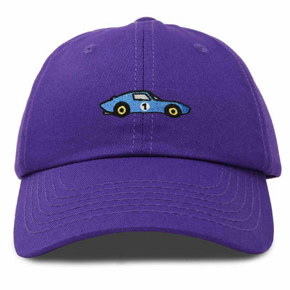 Dalix Muscle Car Embroidered Cap Cotton Baseball Summer Cool Dad Hat Mens in Purple