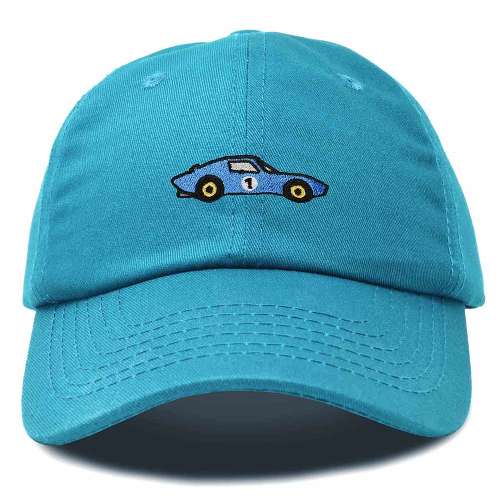 Dalix Muscle Car Embroidered Cap Cotton Baseball Summer Cool Dad Hat Mens in Teal