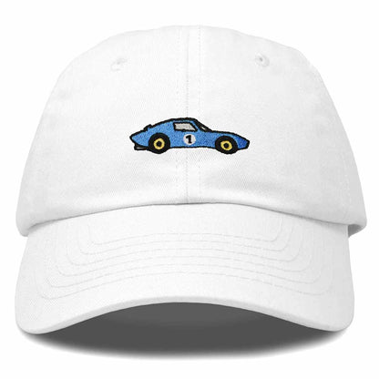 Dalix Muscle Car Embroidered Cap Cotton Baseball Summer Cool Dad Hat Mens in White