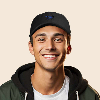Dalix Propeller Plane Embroidered Cap Cotton Baseball Hat Airplane Men in Black