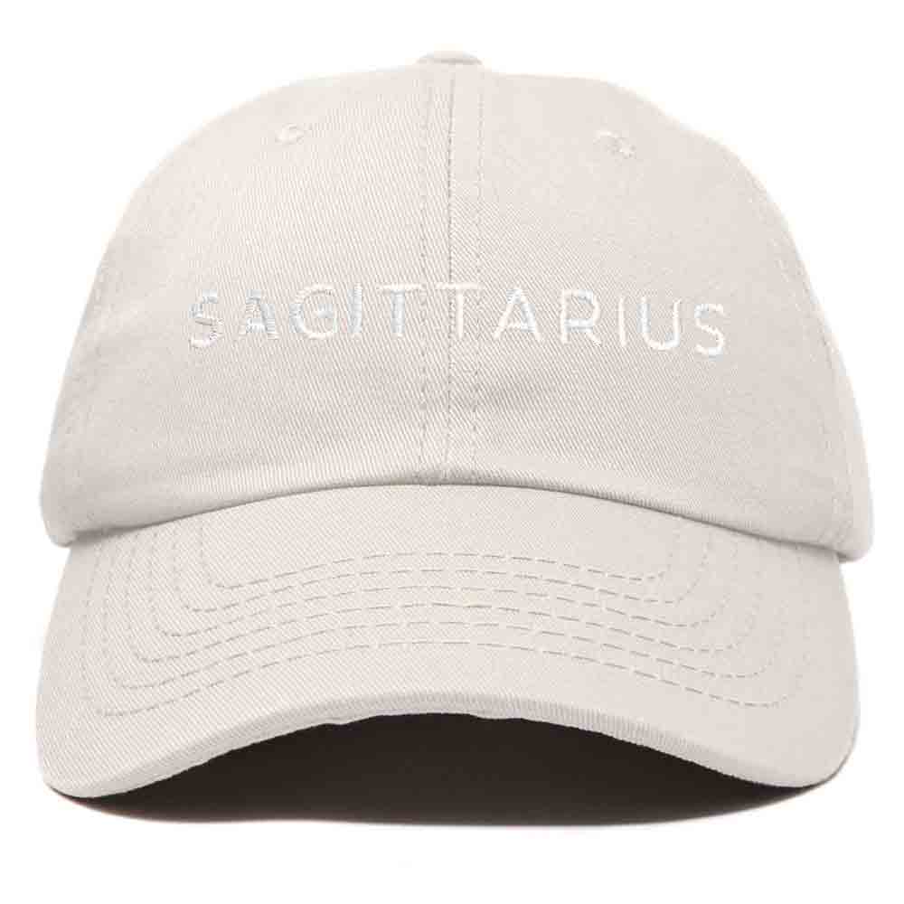 Dalix Sagittarius Dad Hat Embroidered Zodiac Astrology Cotton Baseball Cap in Kelly Green