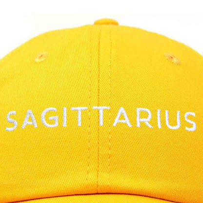 Dalix Sagittarius Dad Hat Embroidered Zodiac Astrology Cotton Baseball Cap in Teal