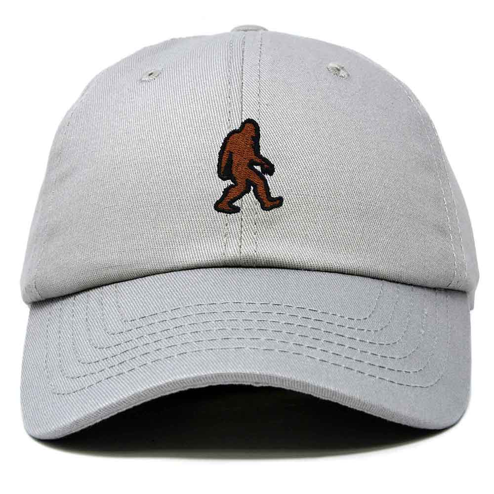 Dalix Sasquatch Embroidered Cap Cotton Baseball Summer Cool Dad Hat Mens in Gray