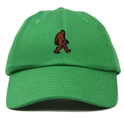 Dalix Sasquatch Embroidered Cap Cotton Baseball Summer Cool Dad Hat Mens in Kelly Green