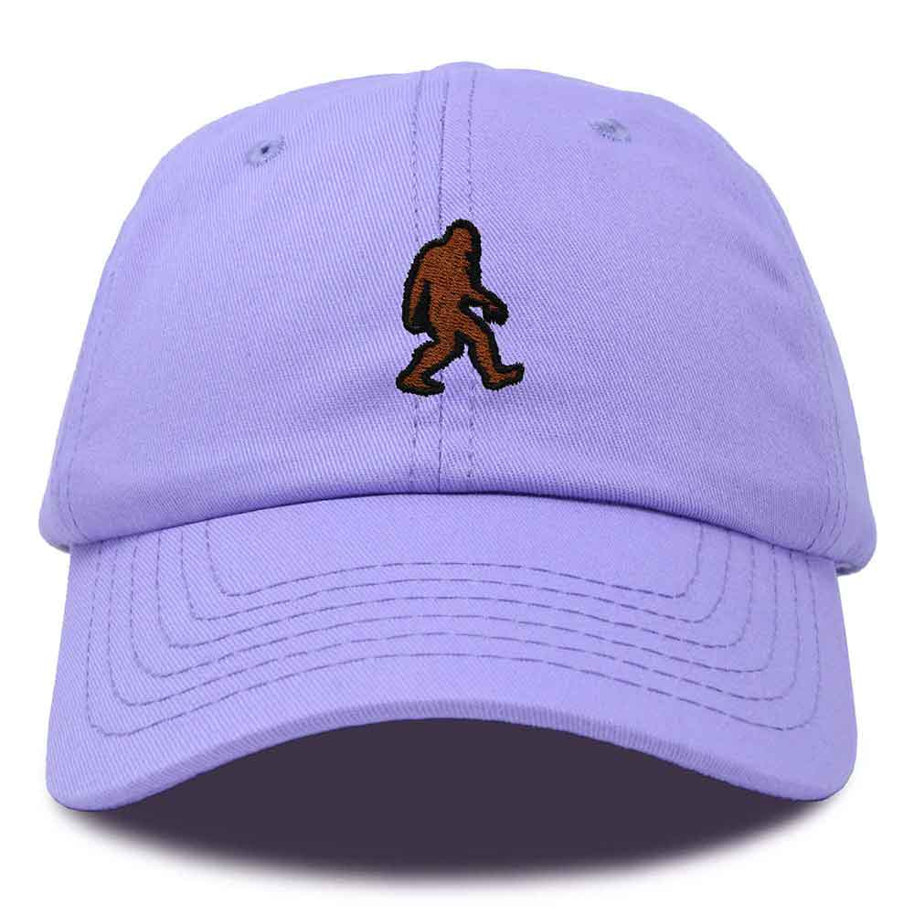 Dalix Sasquatch Embroidered Cap Cotton Baseball Summer Cool Dad Hat Mens in Lavender