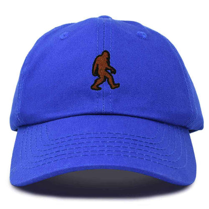 Dalix Sasquatch Embroidered Cap Cotton Baseball Summer Cool Dad Hat Mens in Royal Blue