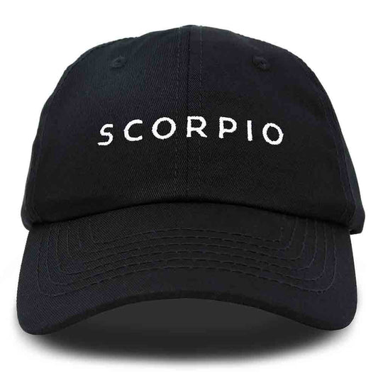 Dalix Scorpio Dad Hat Embroidered Zodiac Astrology Cotton Baseball Cap in Beige