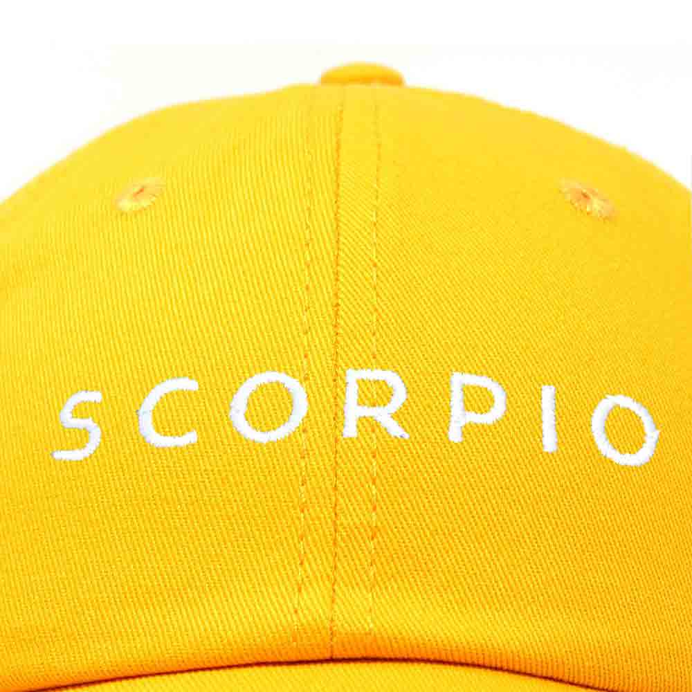 Dalix Scorpio Dad Hat Embroidered Zodiac Astrology Cotton Baseball Cap in Teal