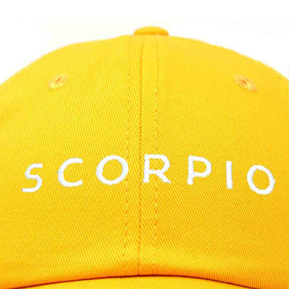 Dalix Scorpio Dad Hat Embroidered Zodiac Astrology Cotton Baseball Cap in Teal