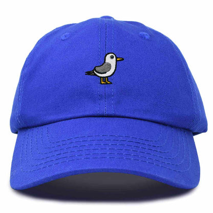 Dalix Seagull Embroidered Cap Cotton Baseball Hat Bird Womens in Royal Blue