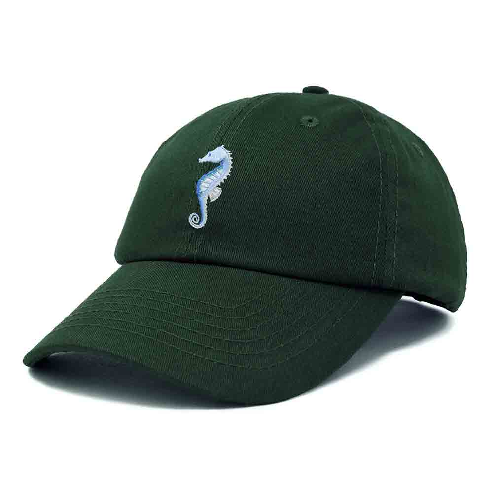 Dalix Seahorse Embroidered Dad Cap Cotton Baseball Hat Women in Purple