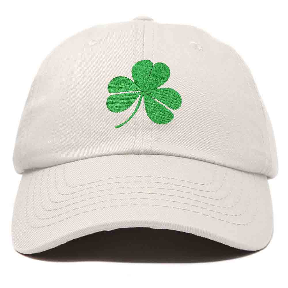 Dalix Shamrock Embroidered Dad Hat Cotton Baseball Cap Women in Kelly Green
