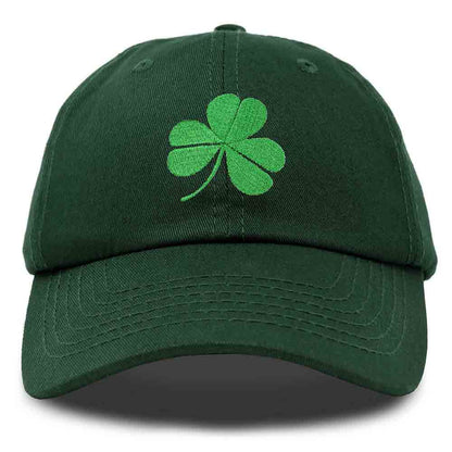 Dalix Shamrock Embroidered Dad Hat Cotton Baseball Cap Women in Yellow