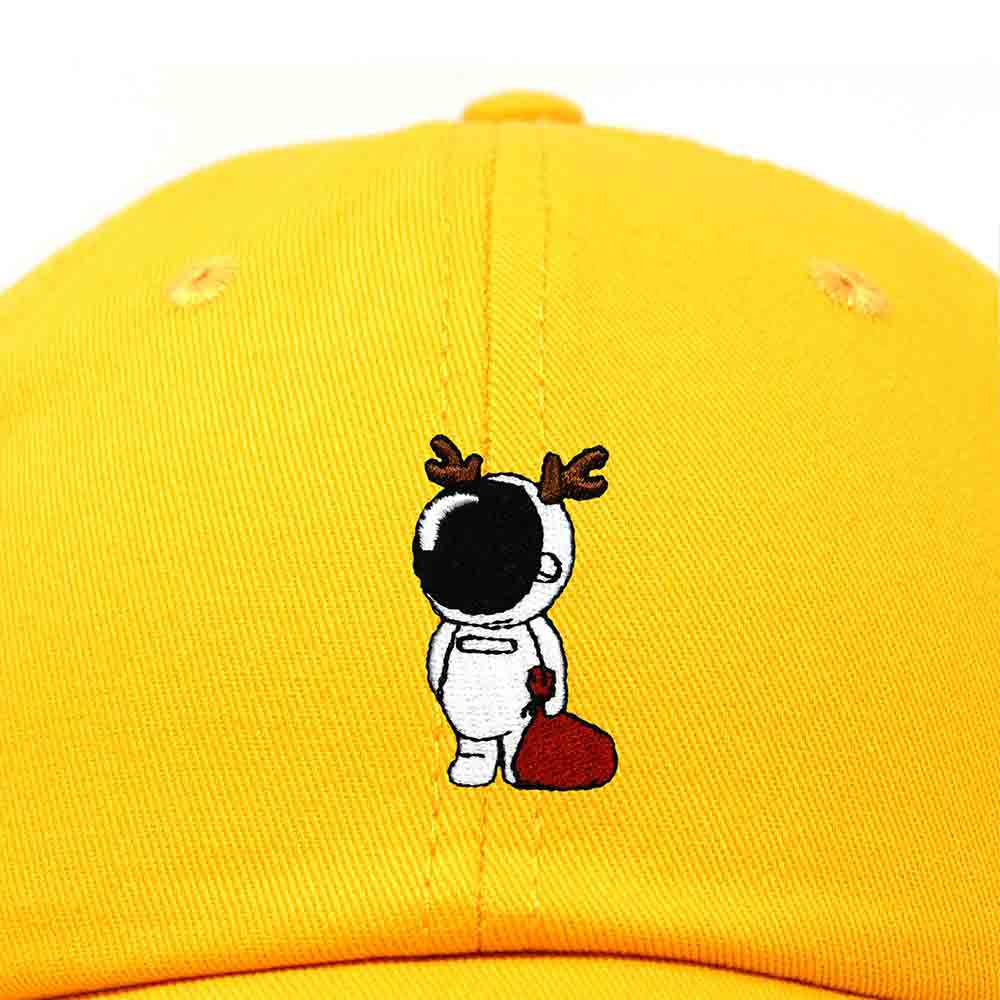 Dalix Christmas Space Rudolph Astronaut Dad Hat Embroidered Baseball Cap Womens in Teal