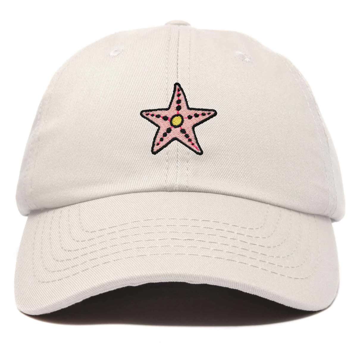 Dalix Starfish Cotton Dad Cap Embroidered Baseball Hat in Kelly Green