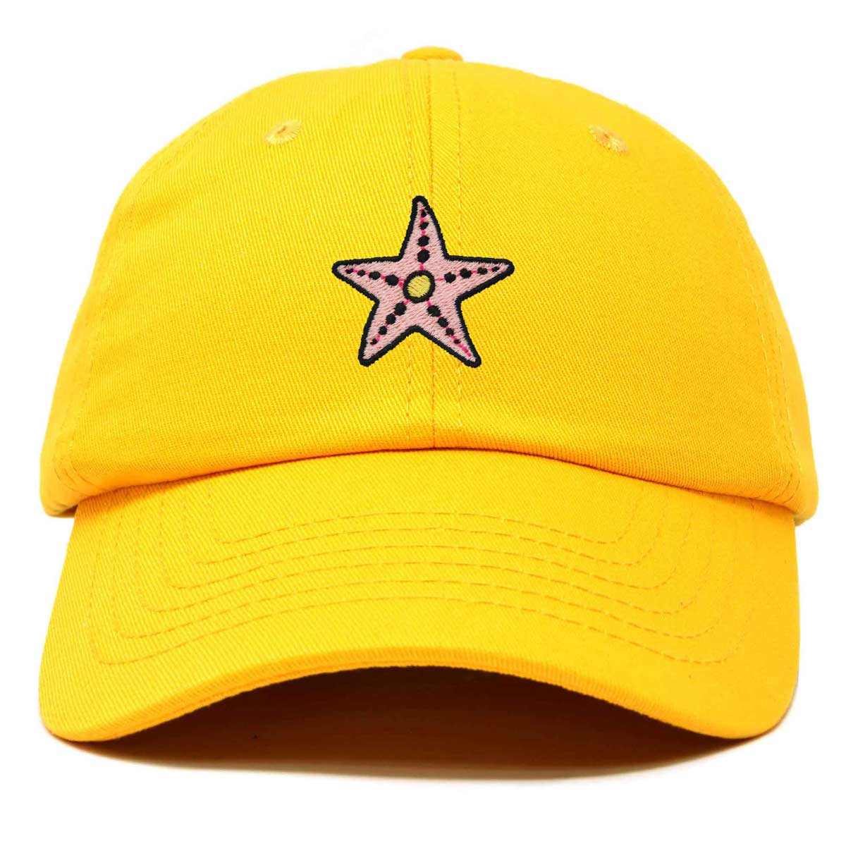 Dalix Starfish Cotton Dad Cap Embroidered Baseball Hat in Royal Blue