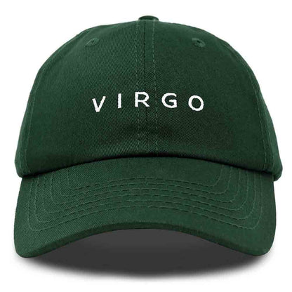 Dalix Virgo Dad Hat Embroidered Zodiac Astrology Cotton Baseball Cap in Yellow
