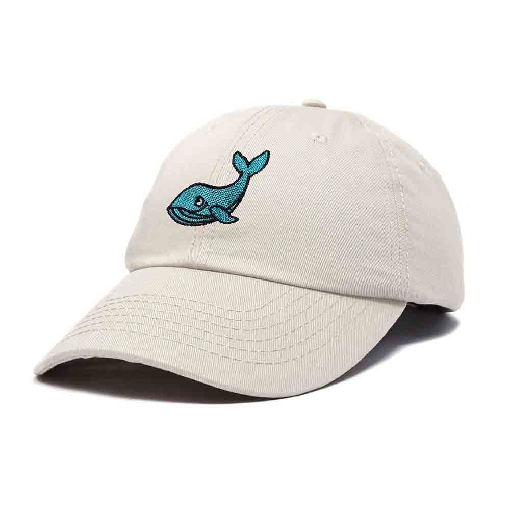Dalix Whale Embroidered Dad Hat Cotton Baseball Cap Women in Light Pink