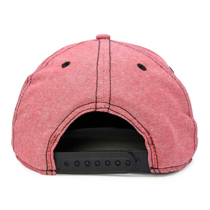 Dalix Flat Bill Chambray Hat