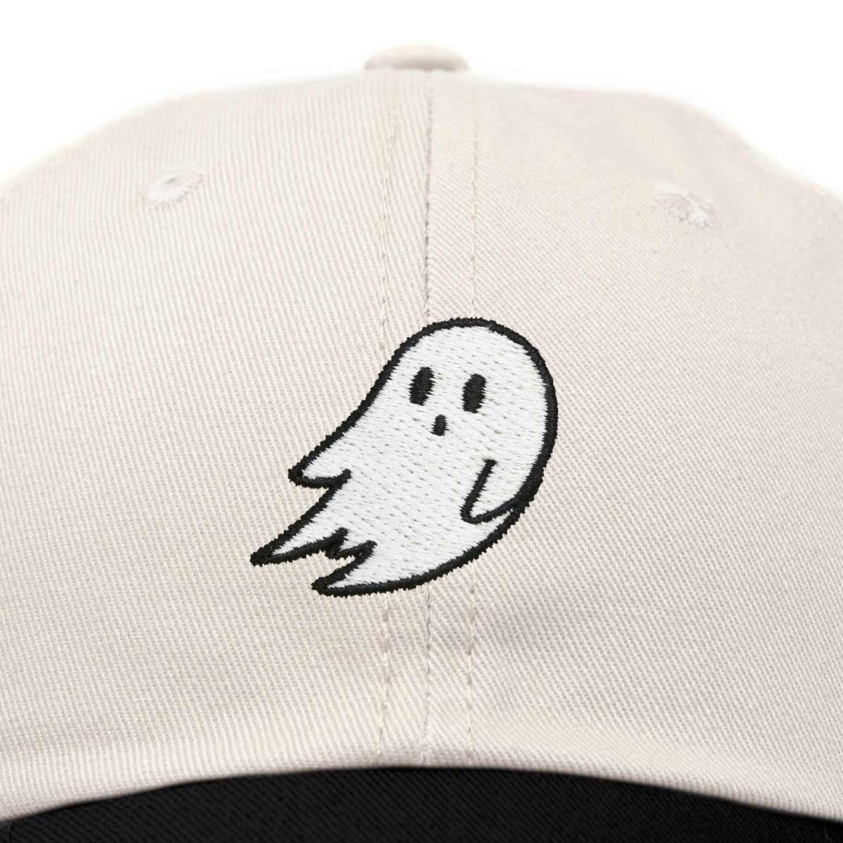 Dalix Ghost Embroidered Two Tone Snapback Hat Adjustable Cotton Dad Cap Men  in Cream Blue
