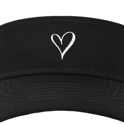 Dalix HandDrawn Heart Visor