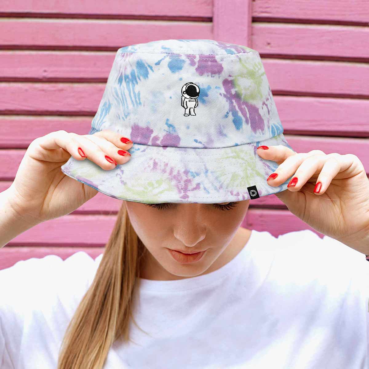 Dalix Astronaut Tie Dye Bucket Hat