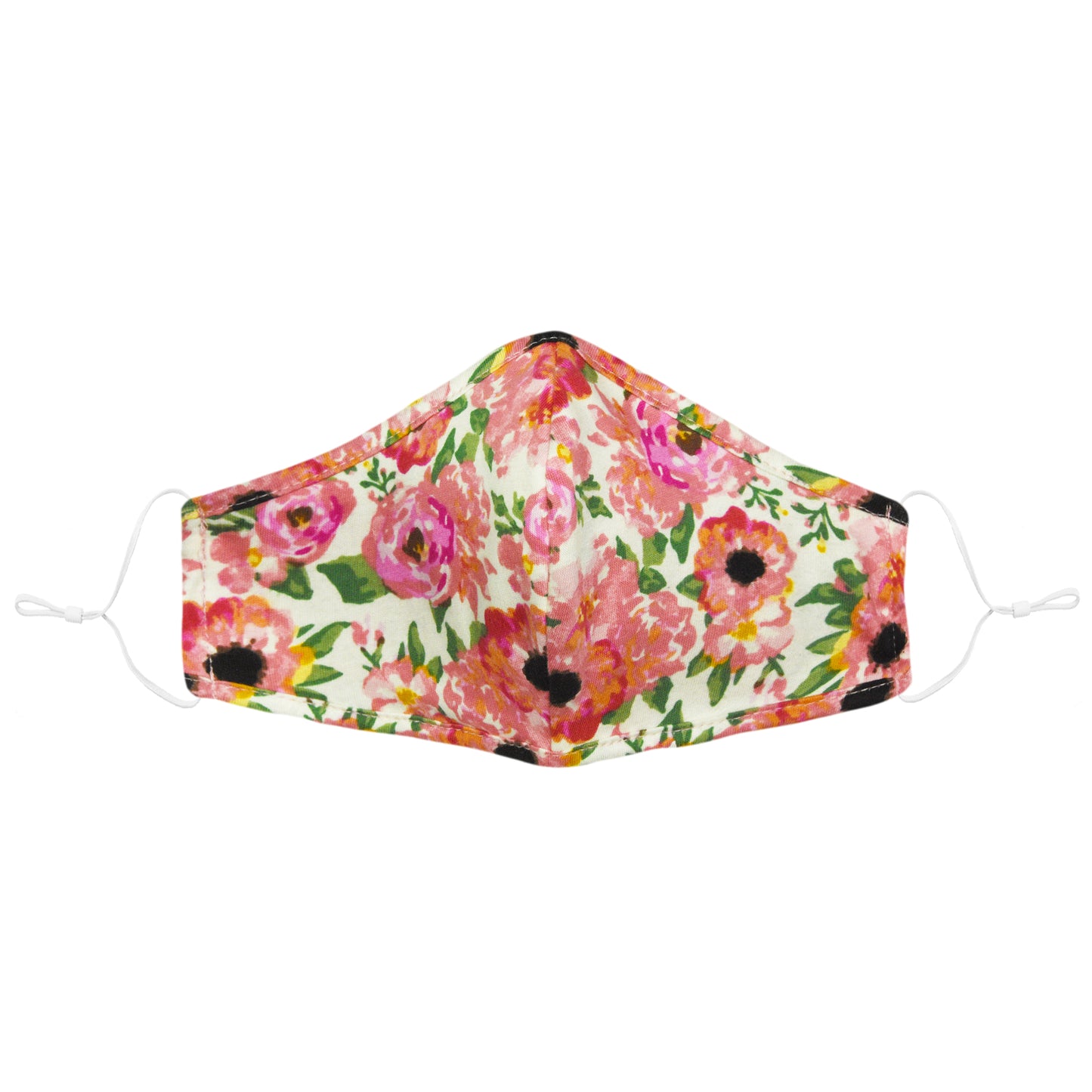 Dalix Floral Cloth Face Mask Adjustable Nose Piece Reuseable Washable Made in USA