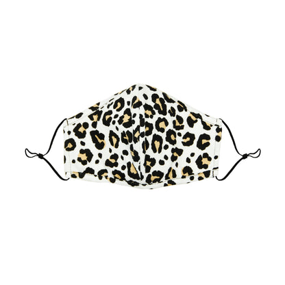 Dalix Youth Leopard Cloth Face Mask Reusable Washable Made in USA - XXS-XS Size