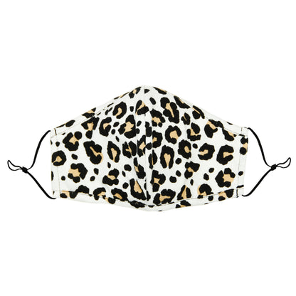 Dalix Leopard Print Cloth Face Masks Reuseable Washable Made in USA