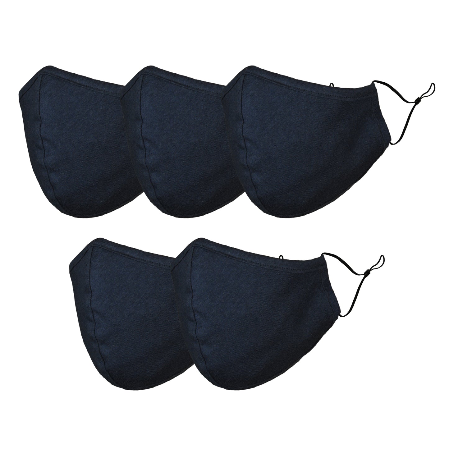 Dalix Kids Cotton Face Mask Reuseable Washable Made in USA - XXS-XS Size 5 Pack