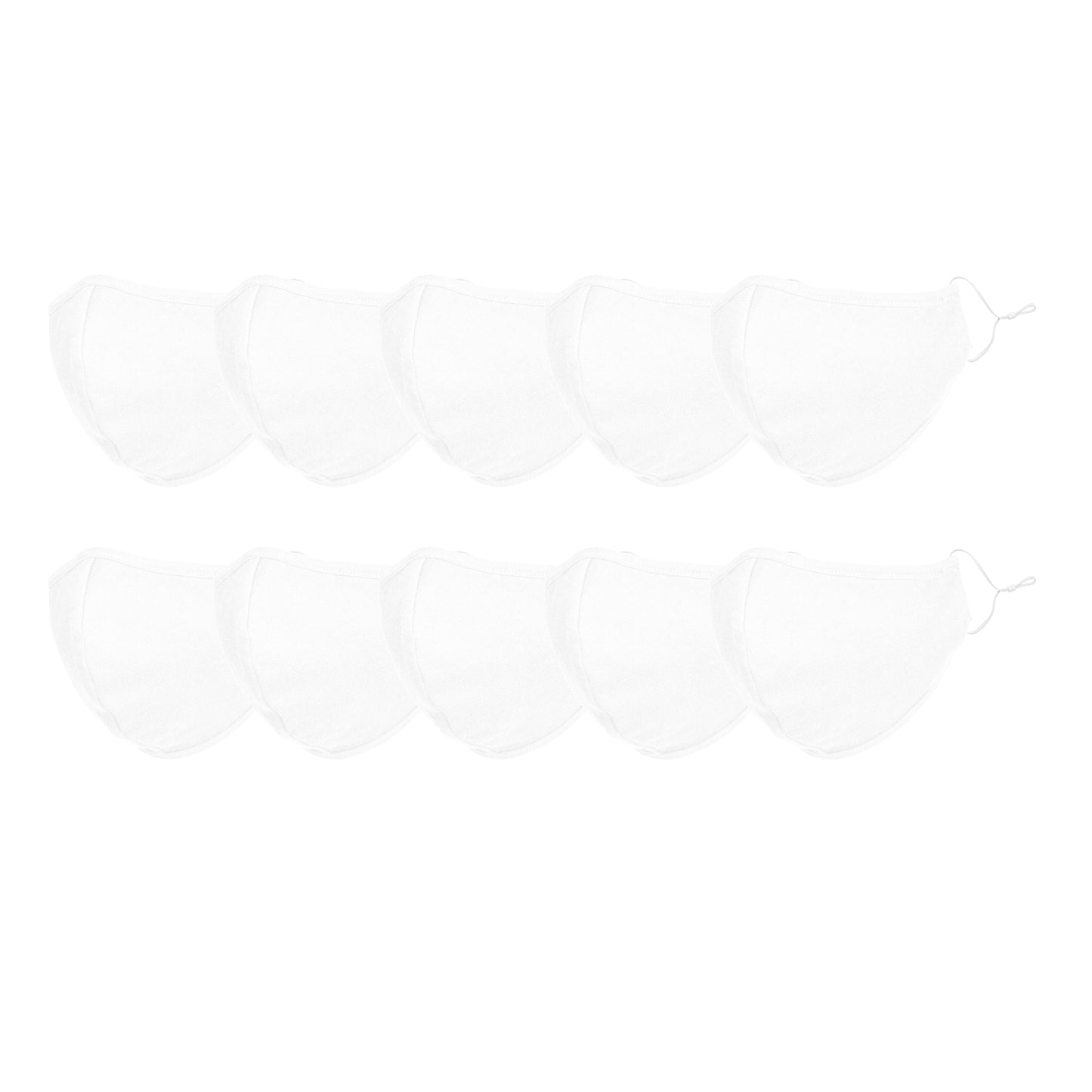 DALIX Kids Cotton Face Mask Reuseable Washable Made in USA - XXS-XS Size 10 Pack